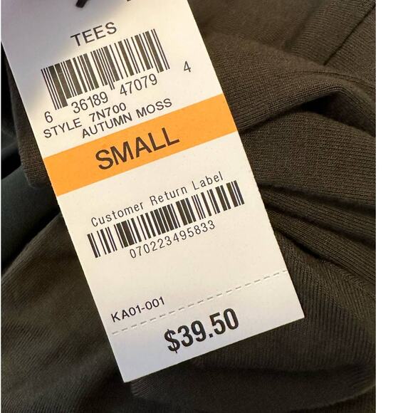 Alfani military green 3/4 sleeves hi low blouse size small - Picture 7 of 12